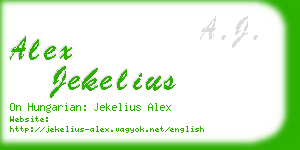 alex jekelius business card